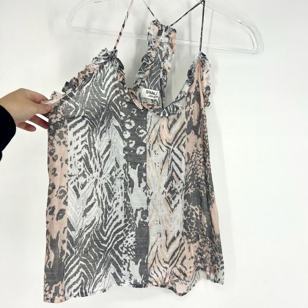 Sam & Lavi Racerback Tank‎ Animal Print M